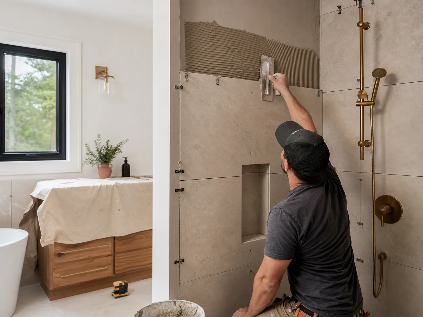Renovation de salle de bain residentielle a Gatineau